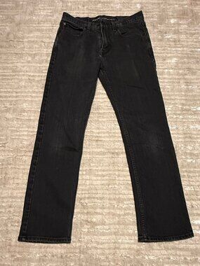 Old Navy Jeans  Men's  30x32 Tag Size Black Stretch Straight Droit  RN 54023